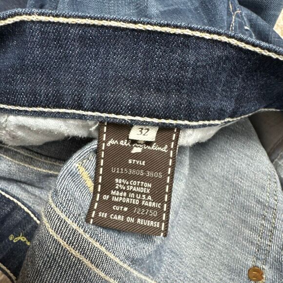 7 For All Mankind Women’s Dojo Low Rise Wide Leg Jeans Size 32 - Picture 5 of 7